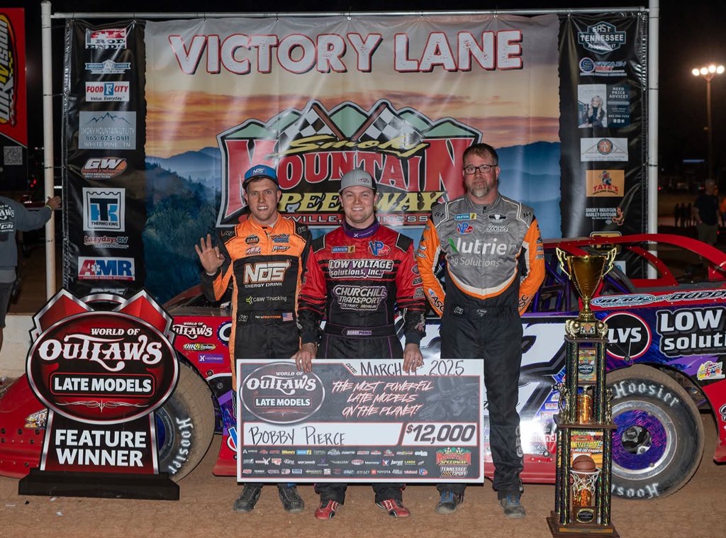 Bobby Pierce in victory lane